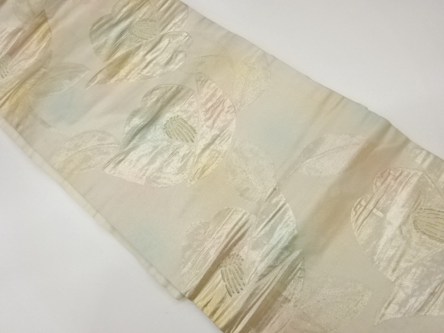 JAPANESE KIMONO / VINTAGE NAGOYA OBI / WOVEN CAMELLIA